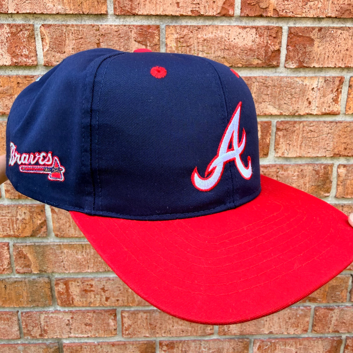 Atlanta Braves Block Head MLB Hat